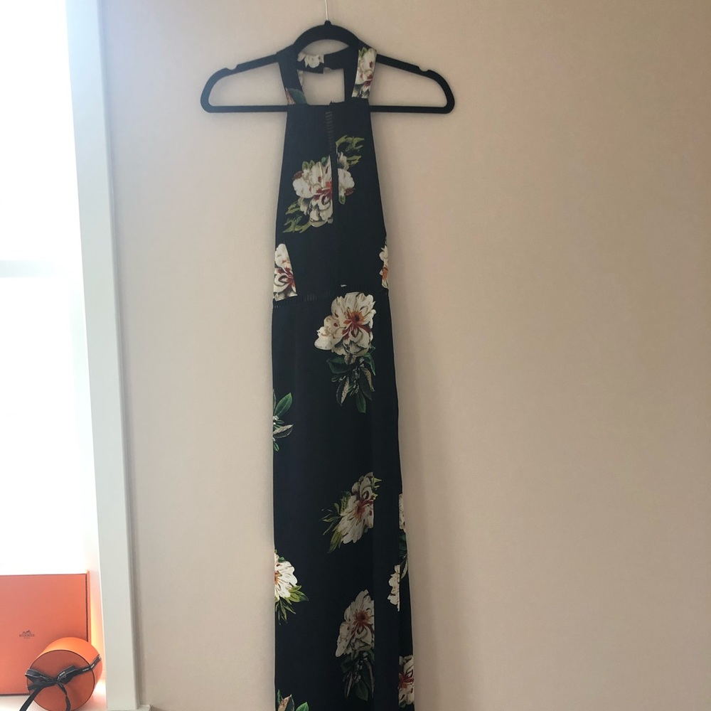 Floral Maxi Dress with Slit